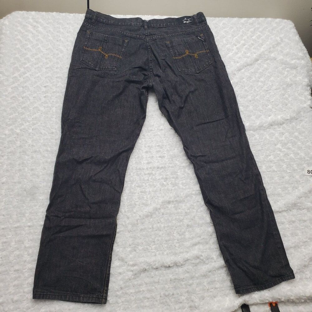 Lrg Lifted Research Group Jeans Mens 42x30 Black Baggy Streetwear Size 42